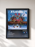 #noir Tableau de l'album I Love de Natiruts, cadre noir, imprimé et encadré en France