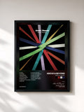 #noir Tableau de l'album Group Therapy de Above & Beyond, cadre noir, imprimé et encadré en France
