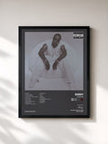 #noir Tableau de l'album Forever de Diddy, cadre noir, imprimé et encadré en France