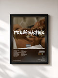 #noir Tableau de l'album Press Machine de Pressa, cadre noir, imprimé et encadré en France