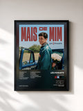 #noir Tableau de l'album Mais de Mim de Léo Foguete, cadre noir, imprimé et encadré en France