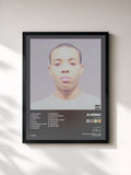 #noir Tableau de l'album Lil Herb de G Herbo, cadre noir, imprimé et encadré en France
