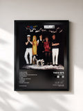 #noir Tableau de l'album Whammy! de The B-52's, cadre noir, imprimé et encadré en France
