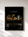#noir Tableau de l'album No Eyes de Claptone, cadre noir, imprimé et encadré en France