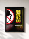 #noir Tableau de l'album Again, Pt. 2 de Men Without Hats, cadre noir, imprimé et encadré en France