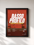 #noir Tableau de l'album Basso profilo: The Mixtape de Inoki, cadre noir, imprimé et encadré en France