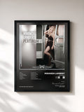 #noir Tableau de l'album Platinum de Miranda Lambert, cadre noir, imprimé et encadré en France
