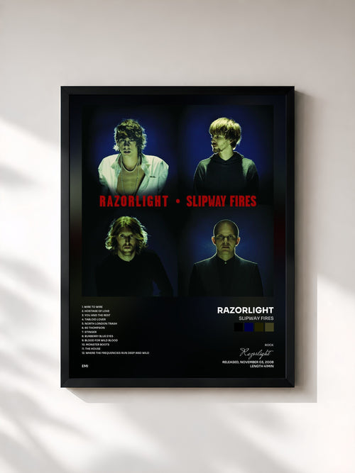 Razorlight · Slipway Fires — Affiche encadrée