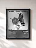 #noir Tableau de l'album Fame Or Feds 3 de Dj Drama, cadre noir, imprimé et encadré en France