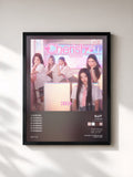 #noir Tableau de l'album Cherish (My Love) (Remixes) de ILLIT , cadre noir, imprimé et encadré en France