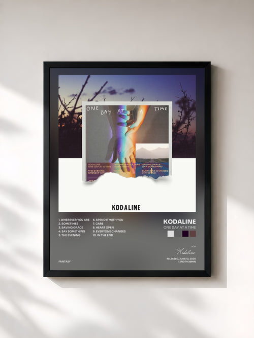 Kodaline · One Day At A Time — Affiche encadrée