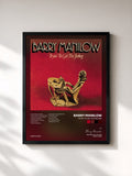 #noir Tableau de l'album Tryin' To Get The Feeling de Barry Manilow, cadre noir, imprimé et encadré en France