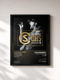 #noir Tableau de l'album Down Home Sessions III de Cole Swindell, cadre noir, imprimé et encadré en France