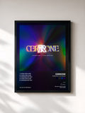 #noir Tableau de l'album Cerrone X The Reflex de Cerrone, cadre noir, imprimé et encadré en France