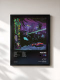 #noir Tableau de l'album BRUT4L 2LUXE de Ikaz Boi, cadre noir, imprimé et encadré en France
