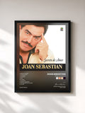 #noir Tableau de l'album Secreto De Amor de Joan Sebastian, cadre noir, imprimé et encadré en France