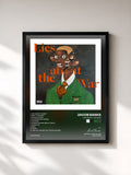 #noir Tableau de l'album Lies About The War de Jacob Banks, cadre noir, imprimé et encadré en France