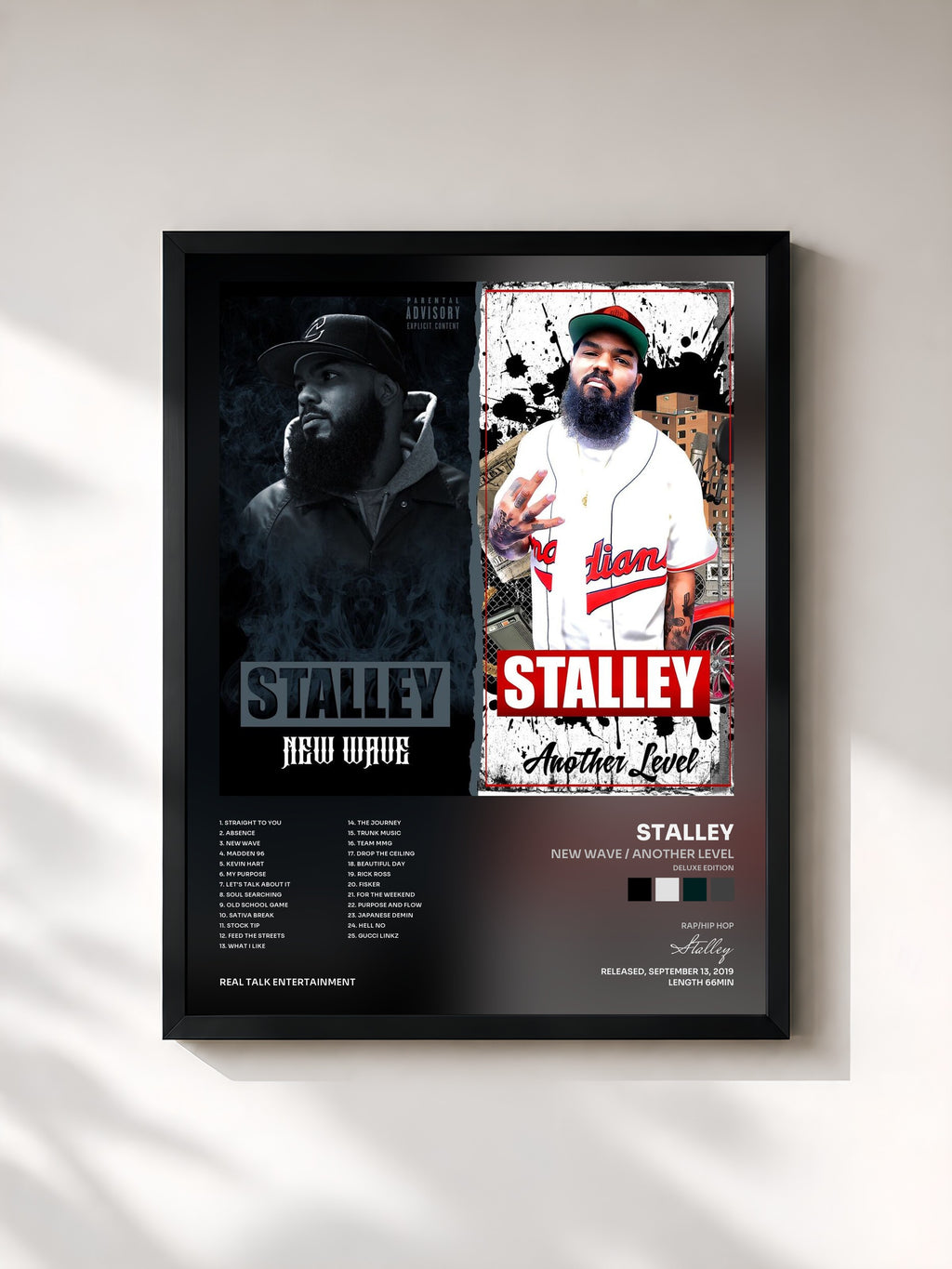 #noir Tableau de l'album New Wave / Another Level (Deluxe Edition) de Stalley, cadre noir, imprimé et encadré en France