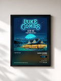 #noir Tableau de l'album Gettin' Old (Stories Behind the Songs) de Luke Combs, cadre noir, imprimé et encadré en France