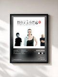 #noir Tableau de l'album Automatic Imperfection de Marlango, cadre noir, imprimé et encadré en France