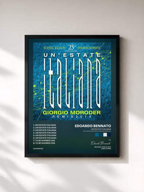Edoardo Bennato · Un'Estate Italiana (Notti Magiche) (Giorgio Moroder Remix 2014) — Affiche encadrée