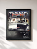 #noir Tableau de l'album U.S.A. (United State of Atlanta) de Ying Yang Twins, cadre noir, imprimé et encadré en France