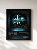 #noir Tableau de l'album Here As In Heaven de Elevation Worship, cadre noir, imprimé et encadré en France