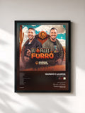 #noir Tableau de l'album Eu Falei Forró de Iguinho e Lulinha, cadre noir, imprimé et encadré en France