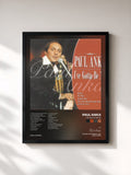 #noir Tableau de l'album I've Gotta Be Me de Paul Anka, cadre noir, imprimé et encadré en France