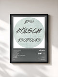 #noir Tableau de l'album Isopolis de Kölsch, cadre noir, imprimé et encadré en France