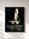 #noir Tableau de l'album I Am Me de Ashlee Simpson, cadre noir, imprimé et encadré en France