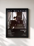 #noir Tableau de l'album Precious Time de Pat Benatar, cadre noir, imprimé et encadré en France
