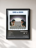 #noir Tableau de l'album Best Moves de Chris de Burgh, cadre noir, imprimé et encadré en France