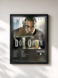 #noir Tableau de l'album King Of Kings de Don Omar, cadre noir, imprimé et encadré en France