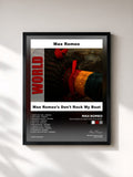 #noir Tableau de l'album Max Romeo's Don't Rock My Boat de Max Romeo, cadre noir, imprimé et encadré en France