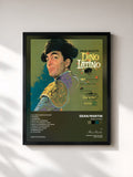 #noir Tableau de l'album Dino Latino de Dean Martin, cadre noir, imprimé et encadré en France