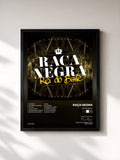 #noir Tableau de l'album Rei do Baile de Raça Negra, cadre noir, imprimé et encadré en France
