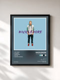 #noir Tableau de l'album The Unplanned Mixtape de Macklemore, cadre noir, imprimé et encadré en France