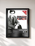 #noir Tableau de l'album Un'ora con... de Massimo Ranieri, cadre noir, imprimé et encadré en France