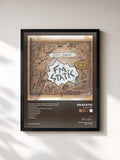 #noir Tableau de l'album Dear Diary de FM Static, cadre noir, imprimé et encadré en France