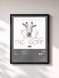 #noir Tableau de l'album The GOAT de Plies, cadre noir, imprimé et encadré en France