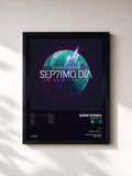 #noir Tableau de l'album SEP7IMO DIA de Soda Stereo, cadre noir, imprimé et encadré en France