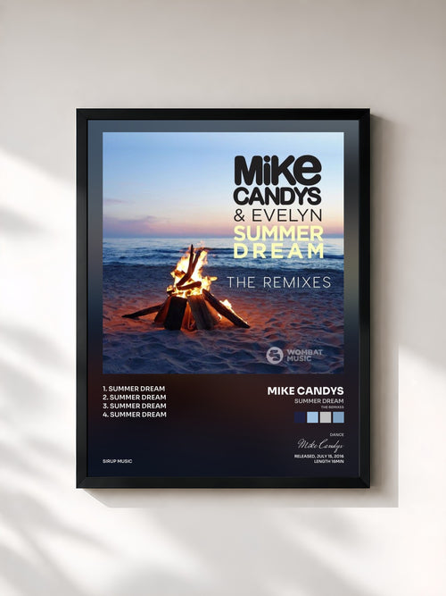Mike Candys · Summer Dream (The Remixes) — Affiche encadrée