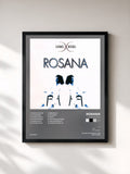 #noir Tableau de l'album Lunas Rotas de Rosana, cadre noir, imprimé et encadré en France