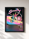 #noir Tableau de l'album Sensational de Yung Gravy, cadre noir, imprimé et encadré en France