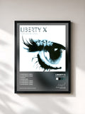 #noir Tableau de l'album Everybody Cries de Liberty X, cadre noir, imprimé et encadré en France