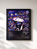 #noir Tableau de l'album Reggae Greats de Jimmy Cliff, cadre noir, imprimé et encadré en France