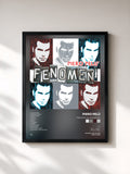 #noir Tableau de l'album Fenomeni Deluxe Edition de Piero Pelù, cadre noir, imprimé et encadré en France