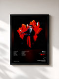 #noir Tableau de l'album LOVE IN STEREO de Max, cadre noir, imprimé et encadré en France