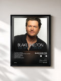#noir Tableau de l'album All About Tonight de Blake Shelton, cadre noir, imprimé et encadré en France